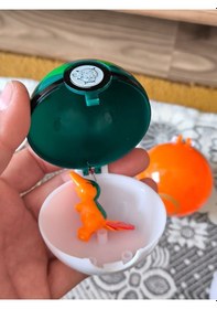 Resim Pokemon Topu Ve Pokemon Figür 1 Adet . Poketopu Ve Pokemon Figür , Pokeball Poketop 