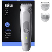 Resim Braun Vücut Tıraş Makinesi Series 3, +3 Aksesuar, Su Geçirmez, Bg3530 8 Saat 