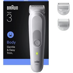 Resim Braun Vücut Tıraş Makinesi Series 3, +3 Aksesuar, Su Geçirmez, Bg3530 8 Saat 