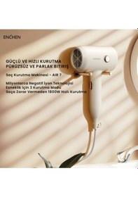 Resim Air 7 1800 Watt Negatif İyonik Teknoloji 3 Sıcaklık Modlu Saç Kurutma Makinesi 