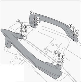 Resim Gıvı 4103Kıt Kawasakı Versys 650 (10-14) Yan Çanta Taşıyıcı Bağl 