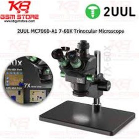 Resim 2uul Microscope Mc7060-a1 7-60x Trinoküler Mikroskop Senkron Zoom Pcb Tamir 