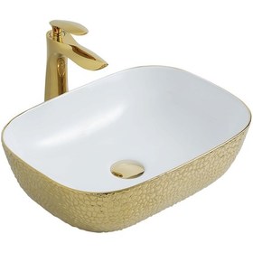 Resim Paluci Lavabo Jasmıne Leopar Gold 