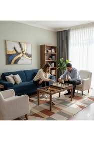 Resim HASAĞAÇ Takto Modern Tavla ve Satranç Sehpası 