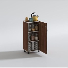 Resim Kenzlife mutfak dolabı zehra 108*030*032 cvz kilitli tekerlekli banyo evrak ofis kitaplık ayakkabılık kiler 