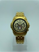 Resim Orient Erkek Dual Time Quartz Kol Saati | Şampanya Çizgili Kadran Paslanmaz Çelik Bilezik | 2 Yıl Garantili 