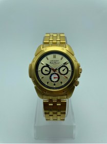 Resim Orient Erkek Dual Time Quartz Kol Saati | Şampanya Çizgili Kadran Paslanmaz Çelik Bilezik | 2 Yıl Garantili 