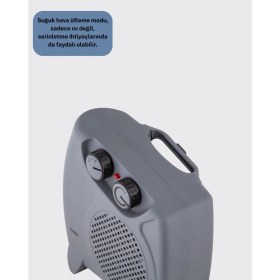Resim Zero Land Muratech Güvenli Elektrikli Fanlı Isıtıcı Termostatlı Hızlı Isıtma 