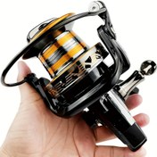 Resim 9000/10000/12000 Model Büyük Balıkçılık Makarası, 4.0:1 Dişli Oranı, 5.2:1 Yüksek Performanslı Dişli Oran, Dayanıklı Alüminyum Hattı Kupa ve İç Mekanizma, Pürüzsüz Uzun Mesafe Atış, Tatlı/Su Tuzlu Sular için Uygun, 30.44 KG Maksimum Çekiş Gücü, Plajlar ve Kayalık Sularda Büyük Balıklar Avı için İdeal Ağır Hizmet Tipi Döner Makara 