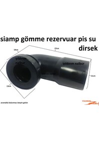 Resim Siamp Gömme Rezervuar Pis Su Dirsek Büyük Ebat 
