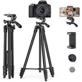 Resim Fototek 135 CM Pro Plus Dslr Foto Kamera Cep Telefonu Tripod Telefon Tutucu + Çanta 