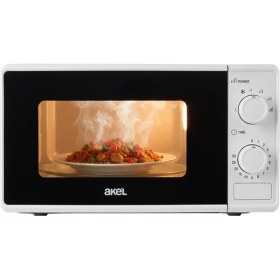 Resim Akel AMD160 Mikrodalga Fırın 20 lt Kapasite 1000 W Beyaz Mekanik Kontrol ile Kullanım 