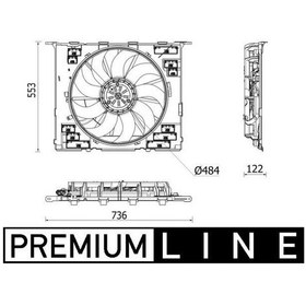 Resim Mahle Cff542000p - Komple Fan 400 W 12 V Bmw B58 B48 G30 G31 G32 
