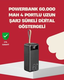 Resim Led Ekranlı Çok Fonksiyonlu Taşınabilir Şarj Ünitesi Powerbank Diğer 