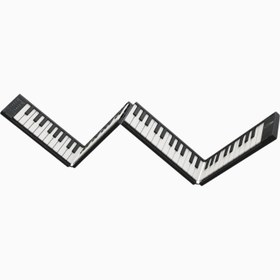 Resim Bluetooth Özellikli 88 Tuşlu Katlanır Piyano, Siyah, Hafif ve Taşınabilir - Siyah 