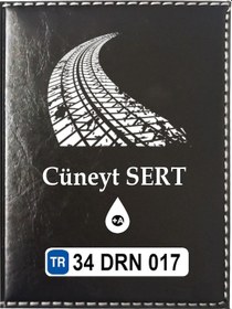 Resim Kişiye Özel Teker Izi Logolu Ruhsat Kabı 