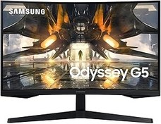Resim Samsung Odyssey G5 ‎LS27AG550EUXUF 27" Oyuncu Monitörü, 1 MS, 165 Hz, VA, WQHD, Display Port HDMI, Freesync Premium, HDR10, 1000R Kavisli Gaming Monitör LS27AG550EUXU 