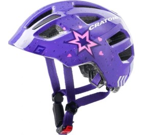 Resim Kask Çocuk Maxster Star Purple Glossy Cratoni S-M 51-56 cm 