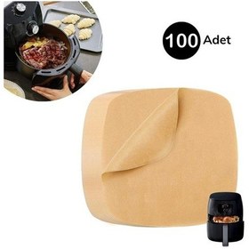 Resim River World 100'lü Düz Deliksiz Kare Modelli Tek Kullanımlık Pişirme Kağıdı 