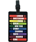 Resim Dutrıeux 6'lı Set Pvc Yumuşak Bagaj Etiketi - Çok Fonksiyonlu Seyahat Kimlik Kartı Green 