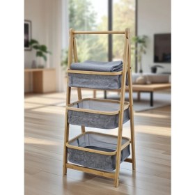 Resim Decorland 3'lü Çok Amaçlı Metal Patates Soğan Erzak Saklama Dolabı Sepeti 