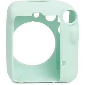 Resim Fujifilm Instax Mini 12 Makine Uyumlu Yeşil Koruyucu Silikon Kılıf 