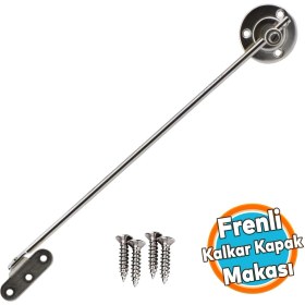 Resim Nzb Frenli Kalkar Kapak Makası Dolap Çekmece Metal 25 cm Sessiz Açma Kapama Amortisör Piston Bar 25 cm 