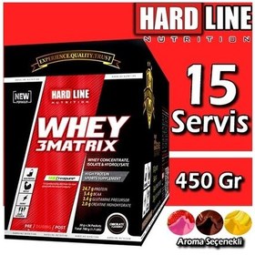 Resim Hardline Whey 3Matrix 450 Gr 15 Servis Protein Tozu Helal Sertifi 