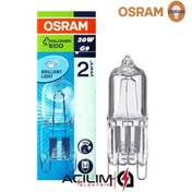 Resim Osram 66720 G9 220V 20W 25W Halopın Halojen Ampul Osram