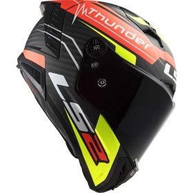 Resim Ls2 Thunder Karbon Attack Full Face Motosiklet Kaskı 