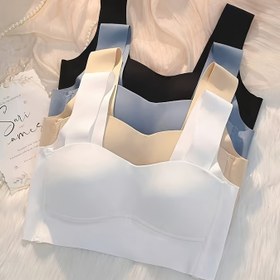 Resim Japon ve Kore Tarzı Bralette Seti. 4 parça, Telsiz, İnce ve Nefes Alabilir, Tüm Mevsimler İçin Rahat 