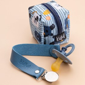 Resim Kidful Organik Deri Emzik Askısı - Denim 