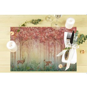 Resim Bahar Konseptli Amerikan Servis 4'lü Set Çok Renkli 