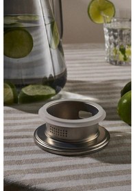 Resim Morponi Borosilikat Cam Metal Kapaklı Lüks Sürahi 1900 Ml Füme 