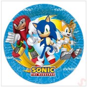 Resim Sonic, Karton Tabak - 23cm X 8 Adet 