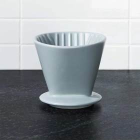 Resim Gri Seramik 4 Bardaklık Pour-Over, Demleme Seti 
