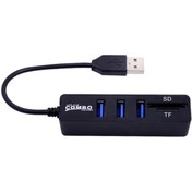 Resim Alfais 4690 Usb Hub 3 Port Microsd Tf Sd Kart Okuyucu Çoklayıcı 