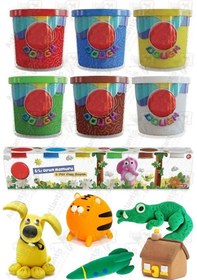 Resim Oyun Hamuru 6 Renk 1 Paket Bubu 6 Lı Oyun Hamuru 600 Gr Canlı Renkler Okul Öncesi Kreş Anasınıfı Etkinli Hamuru Çok Renkli 