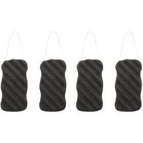 Resim Soulader Doğal Bambu Kömürlü Konjac Sünger Seti - Hassas Ciltler İçin Derin Temizlik Ve Bakım Sağlayan Yüz & Vücut Süngeri 