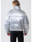 Resim Armani Erkek Şişme Mont Gümüş 