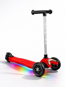 Resim Tois ColorWase Led Işıklı 4 Kademe Ayarlanabilir 3 Tekerlekli Scooter - Kırmızı - Kırmızı / Standart 