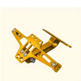 Resim Cloud011 Ayarlanabilir Sarı Alüminyum Motorcycle Plaka Tutucu Tüm Modeller İçin Uyumlu 