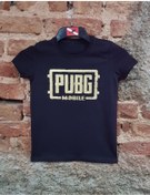 Resim SCUBAPROMO Çocuk Siyah Pubg Mobile Gold Baskılı T-shirt 