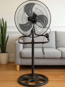 Resim Vadi Metal Gövdeli Ayaklı 3in1 Vantilatör - 3 Kademeli Sessiz Sanayi Tipi Yüksek Hızlı Fan 54W 
