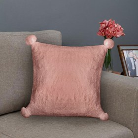 Resim Nuvomon Wellsoft Kırlent - 43x43 cm - Pudra 