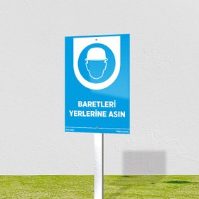 Resim Baretleri Yerlerine Asın Levhası - 20x30 cm / Kompozit 