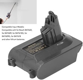 Resim Pil Dönüştürücü Adaptör, Tekrar Takılabilir Korozyona Dirençli ABS Yüksek Sertlik Muhafaza V6 için DC59 için Pil Dönüştürücü 