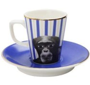 Resim Porland Wild Life Monkey Tabaklı Kahve Fincanı 75cc 04ALM005280 Renkli 