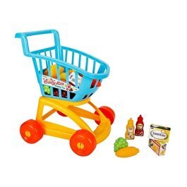 Resim Market Alışveriş Arabası Mavi 