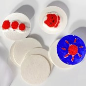 Resim DIY El İşleri için 10 Adet 3D Sanat Tuval Kağıdı - Kırmızı ve Mavi Örümcek Tasarımlı Kabarık Beyaz Çizim Tahtaları, Boyama ve Yaratıcı Projeler İçin Mükemmel, Gençlerin Eserleri | Yuvarlak Tuval | Canlı Sanat Kağıdı 